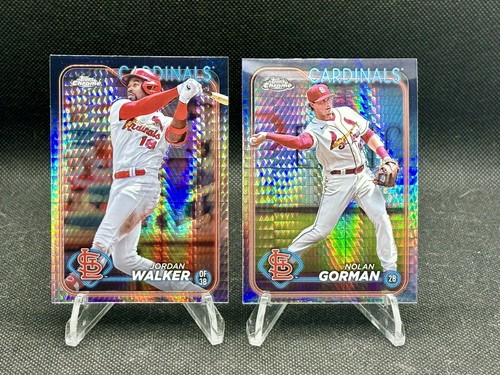 2024 Topps Chrome St. Louis Cardinals Prism Refractor 7 Card Lot