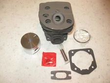 Husqvarna 51,55 Rancher 46mm  Piston and Cylinder with Decomp. Port. Farmertec.