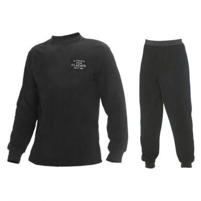 FLADEN Fleece Thermo Unterzieh Anzug Set - Angel Unterwäsche Hose + Jacke Angeln