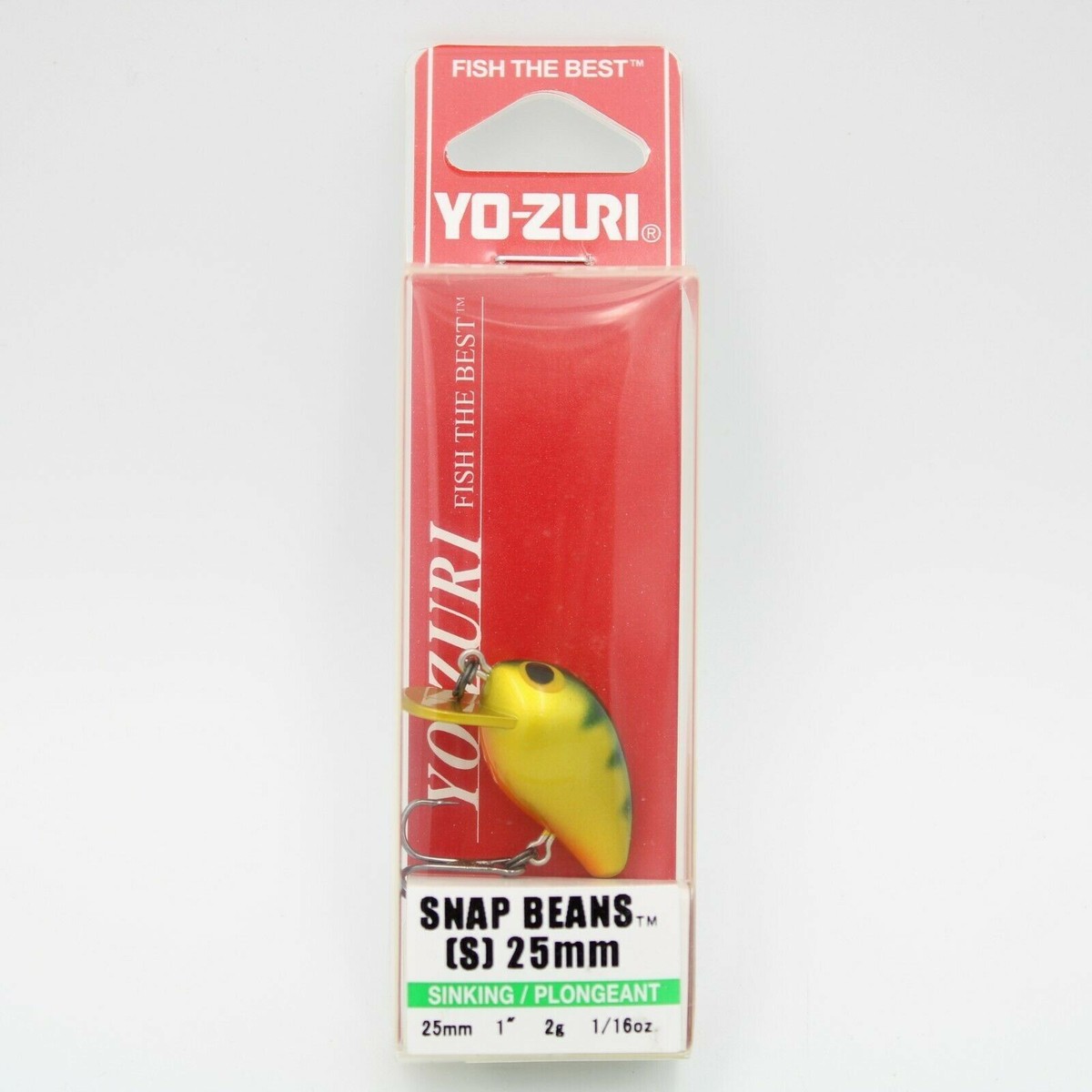 Yo-Zuri Snap Beans (S) Leurre coulant pour perche 25 mm