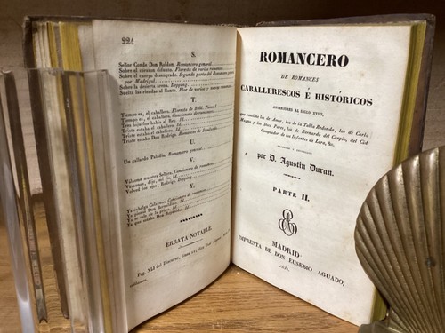 1828-32 4 Vols. In 3 Romancero De Romances Caballerescos & Moriscos - Duran - Foto 21 di 23