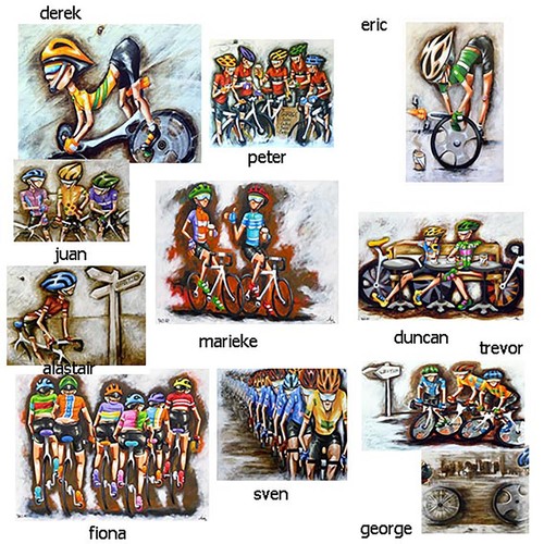 ART BEACH SURF PAINTING by andy baker bald art single fin fun wall décor - Picture 3 of 6
