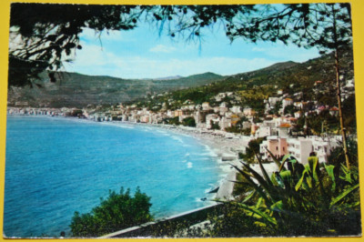 AK. Alassio, The Flower Shore, Italy. Stamped. (6870)