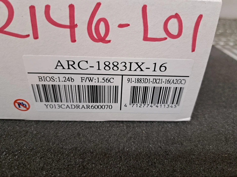 New, Areca, ARC-1883IX-16, PCIE CARD,SAS/SATA RAID ADAPTORS 12Gb/s,16PT, 2GB CAC - Image 2 of 4