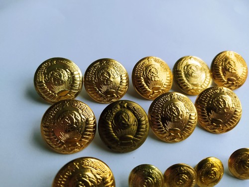 Military buttons for the uniform of a general or admiral of the USSR 18 pieces - Picture 2 of 9