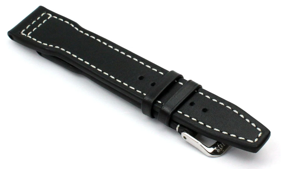 Rios1931 German Military Air Force Calf Leather Pilot Strap 20mm 21mm 22mm BL - Image 3 of 4