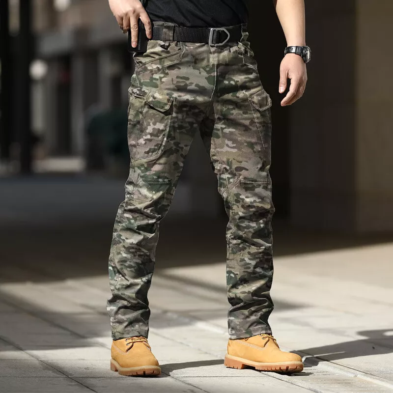 Fashion Casual Men Tactical Pants Military Trousers Multi-pocket Men Cargo Pants