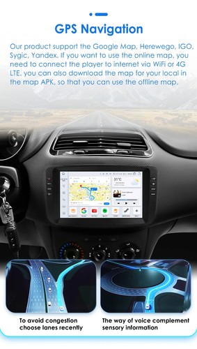 Autoradio Navigatore Android 13 2+32gb per Fiat Punto EVO Fiat Linea 2012-2015 - Afbeelding 13 van 20