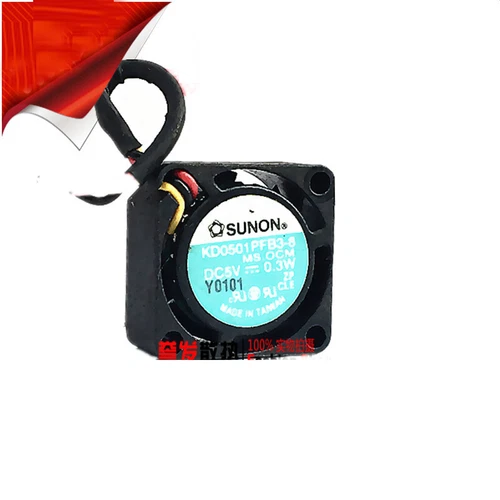 Sunon KD0501PFB3-8 Cooling Fan DC 5V 0.3W CPU Heat Fans 3Wire 20x20x10mm
