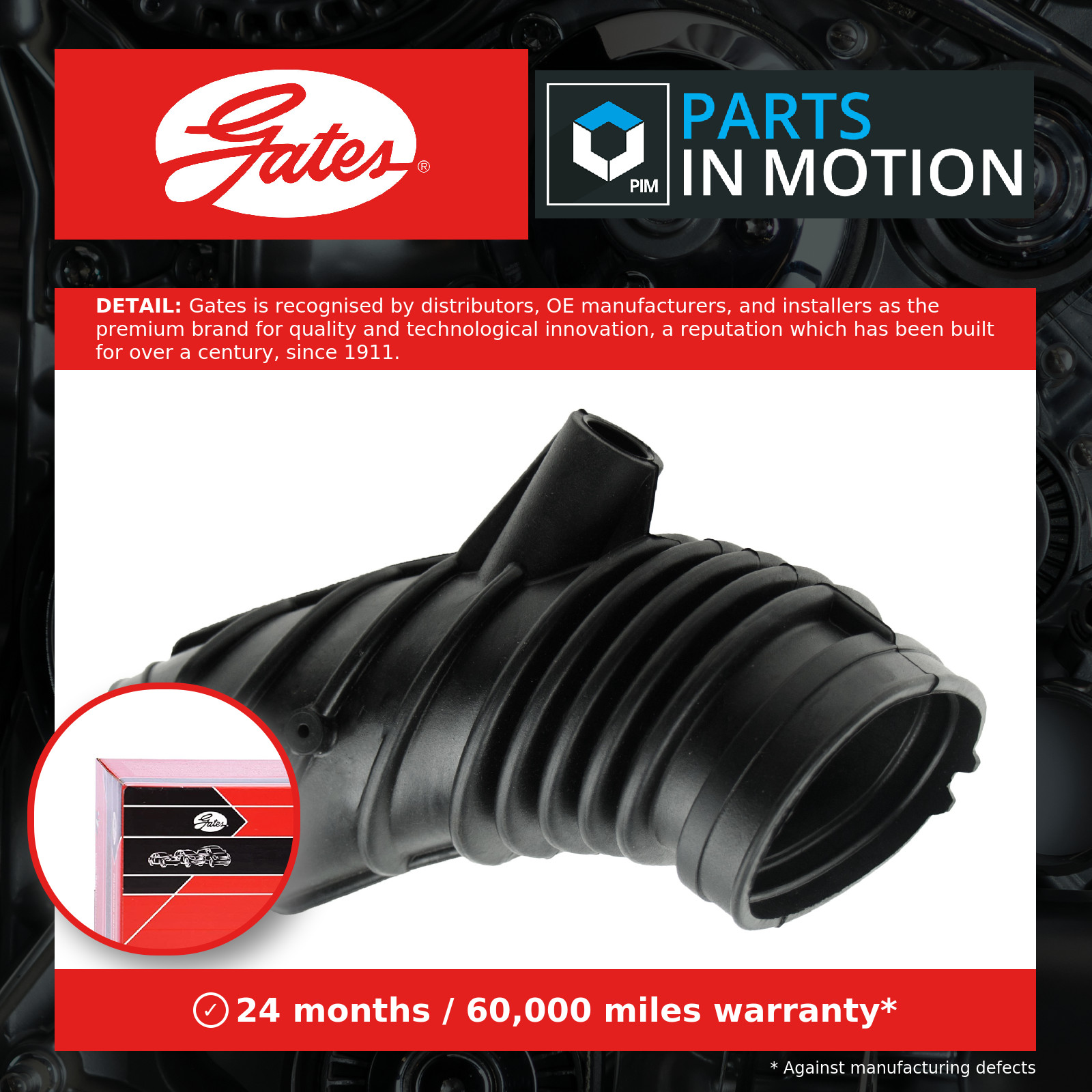 Fits GATES-PRZEWODY ANTK1103 AIR SUPPLY HOSE AIR FILTER - Image 16