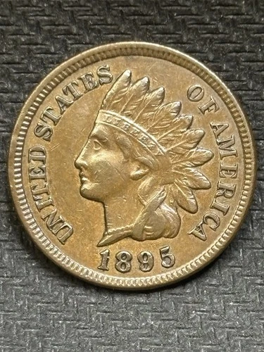 1895 Indian Head Cent Penny RPD? High XF Coin - AU Beautiful Coin #1110