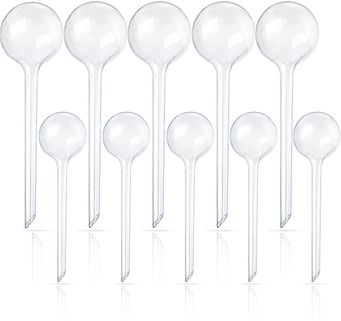 10 Pcs Clear Plant Watering Globes,Plastic Self-Watering Bulbs,Flower Automatic 