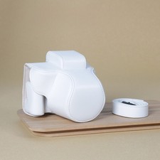 For Canon R50 Camera Bag Leather Dock Case Base Protection Cover Shell black