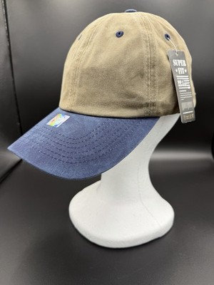 Two Tone 100% Cotton Blank Front Strapback Baseball Cap Hat