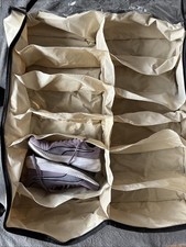 Underbed Footwear Storage Bag with Clear Window For Up To 12 Pairs Of Shoes.