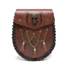 Men Women Viking Medieval Steam Punk Retro Gothic Belt Waist Bag Purse Wallet