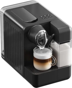 Single Serve Automatic Espresso Machine with Milk Frother & Capsule Compatible