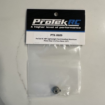 ProTek RC 48P Lightweight Hard Anodized Aluminum Pinion Gear (3.17mm Bore) 22T