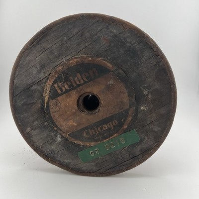 Vintage BELDEN Cast Metal Spool Of Cooper Wire