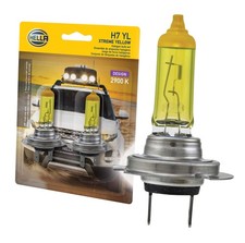 Hella 55w Yellow Vehicle Light Bulb Improve Visibility In Fog Rain Off Road Use