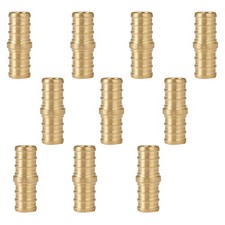 PEX Fittings 1/2"x1/2" Straight Coupling Brass Crimp Pipe F1807 10 PCS