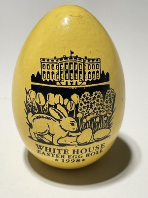 1998 Clinton White House Easter Egg Roll, commemorative yellow egg