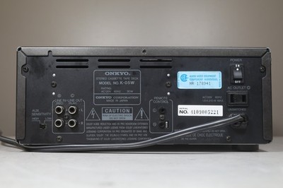 ONKYO オンキョー　K-W502 ダブルリバースカセットデッキ Onkyo K-05W Dual Cassette Deck Vintage Hi-Fi Stereo Tape Player