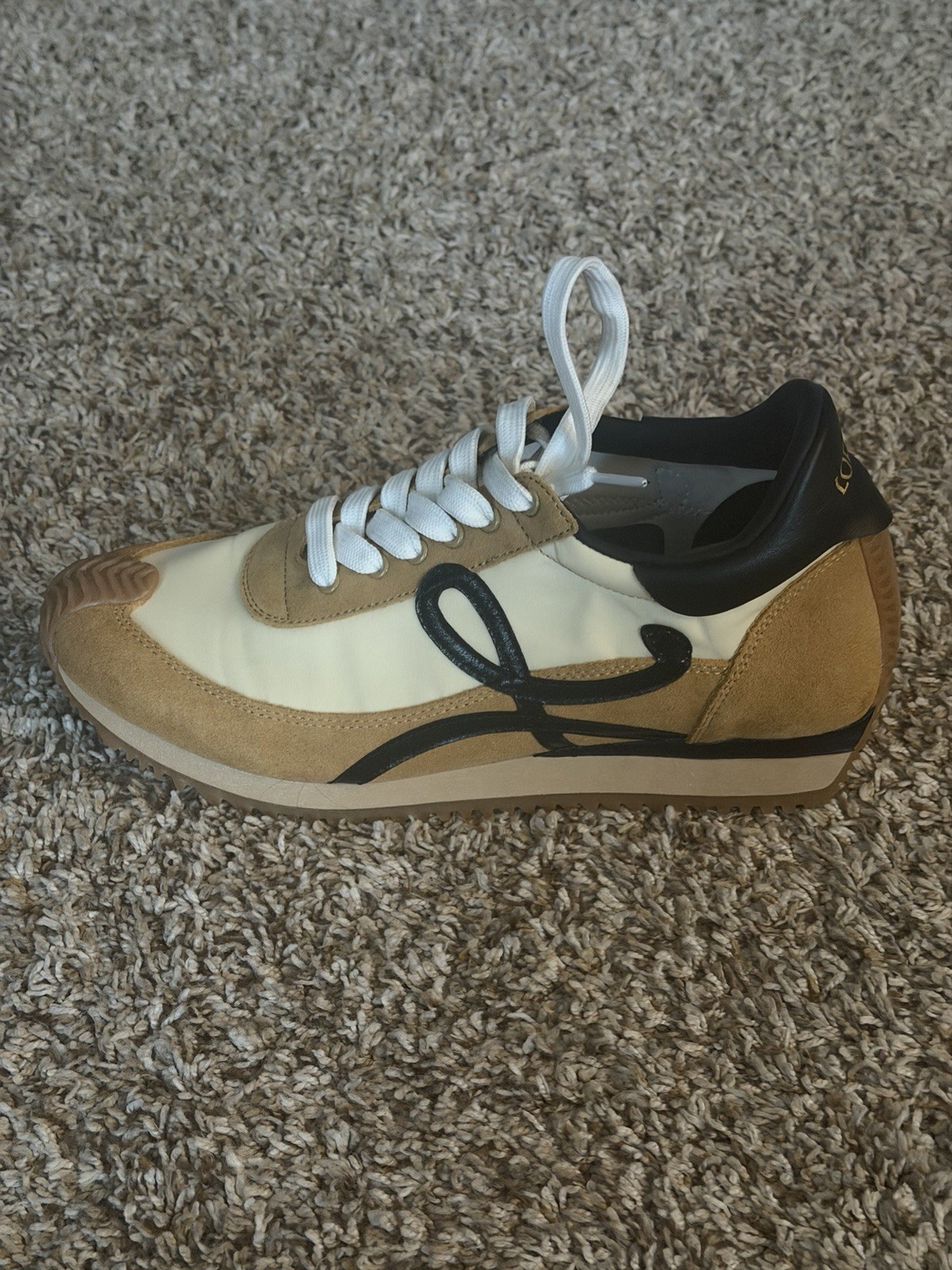 Authentic Loewe Flow Runner Shitake Tan Suede EU … - image 8