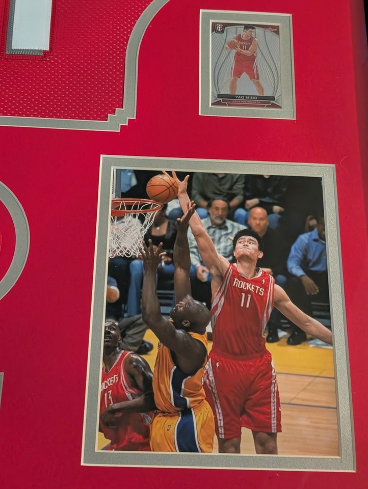 YAO MING Signed Framed Jersey Authenticated + COA Houston ROCKETS | eBay