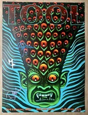 Tool Poster Signed Melbourne OZ Rod Laver Arena Feb 23 2020 Alex Grey Blacklight