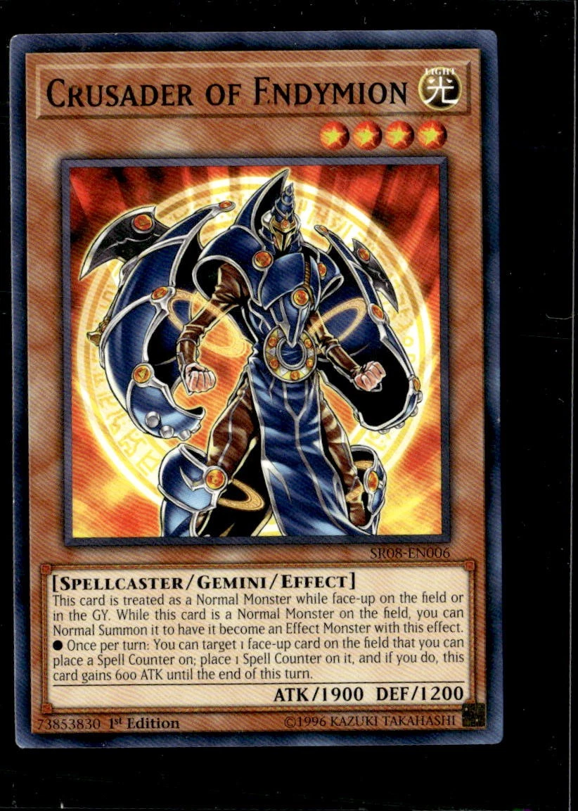 Crusader of Endymion SR08-EN006 Order of the Spellcasters for sale