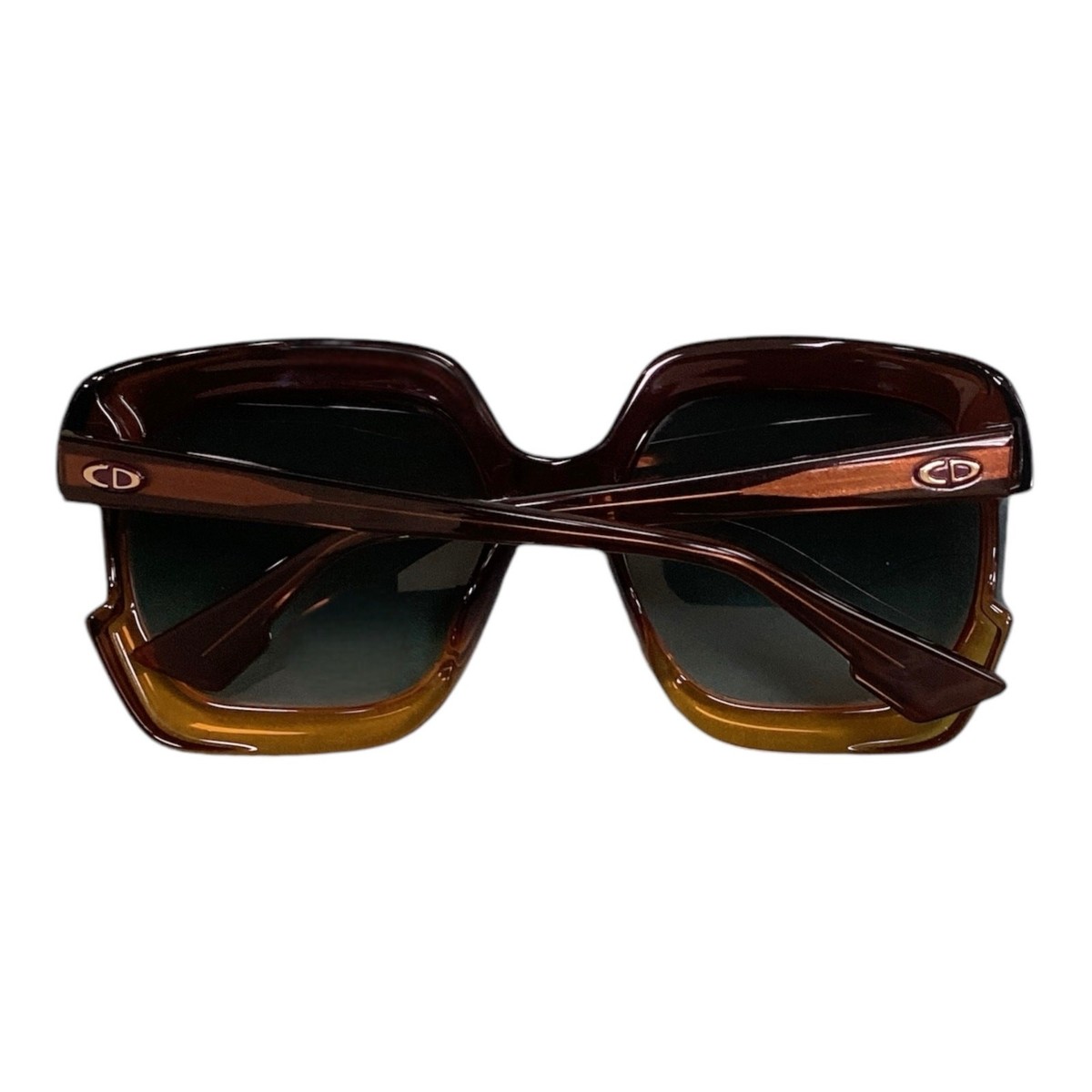 Authentic CHRISTIAN DIOR Square Gaia Sunglasses Brown Orange - Pre-owned christian-dior-gaia-12j9o-1.jpg main image 4