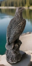 XL Skulptur Adler 68 cm Gartenfigur Figur Steinadler Statue Gartendeko Vogel Neu