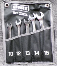 Hart 5 Piece Ratcheting Wrench Set MM 10mm,12mm,13mm,14mm,15mm HHPWRW112