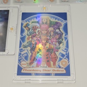 Sega Dreamcast Trading Cards Phantasy Star Online Full Foil Set With TS Card