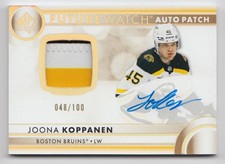 2023-24 SP Authentic Future Watch Autograph Patch Joona Koppanen Rookie Auto