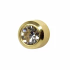 Caflon 24CT Gold Plated - April Crystal Birthstone Stud (12 Pack)