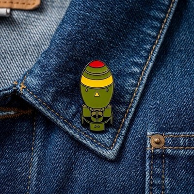 Loot Crate Fallout Mini Nuke Enamel Pin June 2016 Dystopia #LOOTPINS Bomb