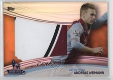 2013 Topps English Premier Gold Jumbo reliquie arancione /11 Andreas Weimann 0cp0