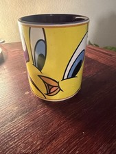 Tweety Bird Coffee Cup Ceramic VTG 1998 Looney Tunes Gibson 16oz Warner Bros.