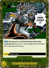 Gum-Gum Dawn Stamp Foil R Carrying On His Will - OP13-117 NM