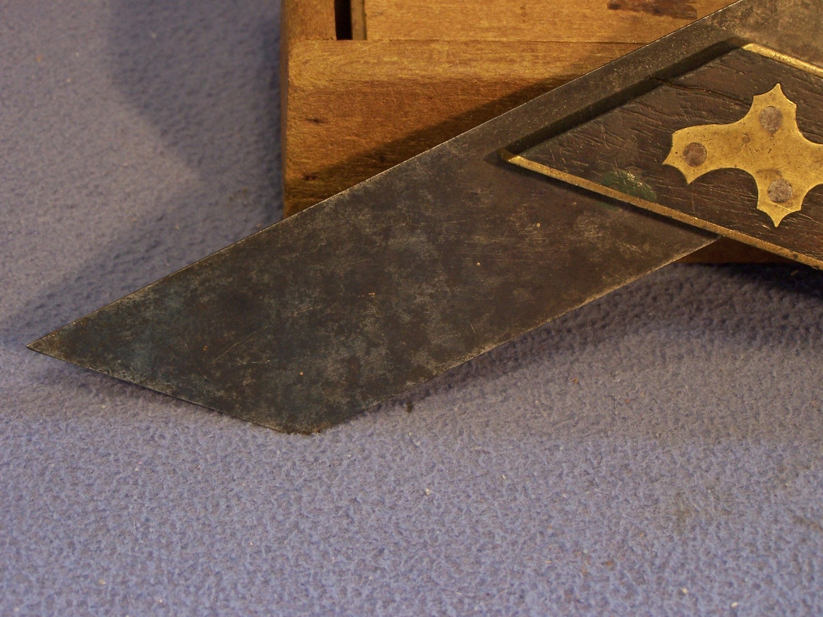 C. G. Siewers Cincinnati 10 inch Miter Square mitre square rosewood and brass