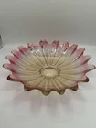 VTG Federal Glass Celestial Marigold Iridescent Scalloped Edge Bowl Circa 1970”s