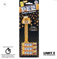 2026 New Years Golden Presenter Girl PEZ.com Exclusive 