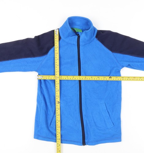 Mountain Warehouse Boys Blue Colourblock Fleece Jacket 7-8 Years - Picture 2 of 12