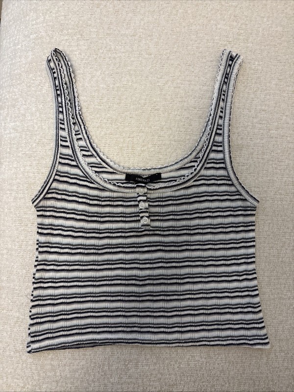 Forever 21 Ladies Striped Tank Top Size Small 
