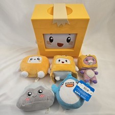 Lanky Box Lot Of 5 Plush  Really Big Boxy Box Foxy, Boxy, Rocky, Thicc Shark