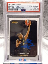 Kelsey Plum Hand Auto Sports Illustrate Kids PSA Authenticated Las Vegas Aces
