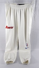 2024-25 Philadelphia 76ers Lonnie Walker Jr #16 Game Used White WarmUp Pant City
