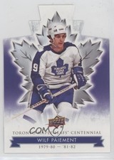 2017 Upper Deck Toronto Maple Leafs Centennial Blue Die-Cut Wilf Paiement 2d8